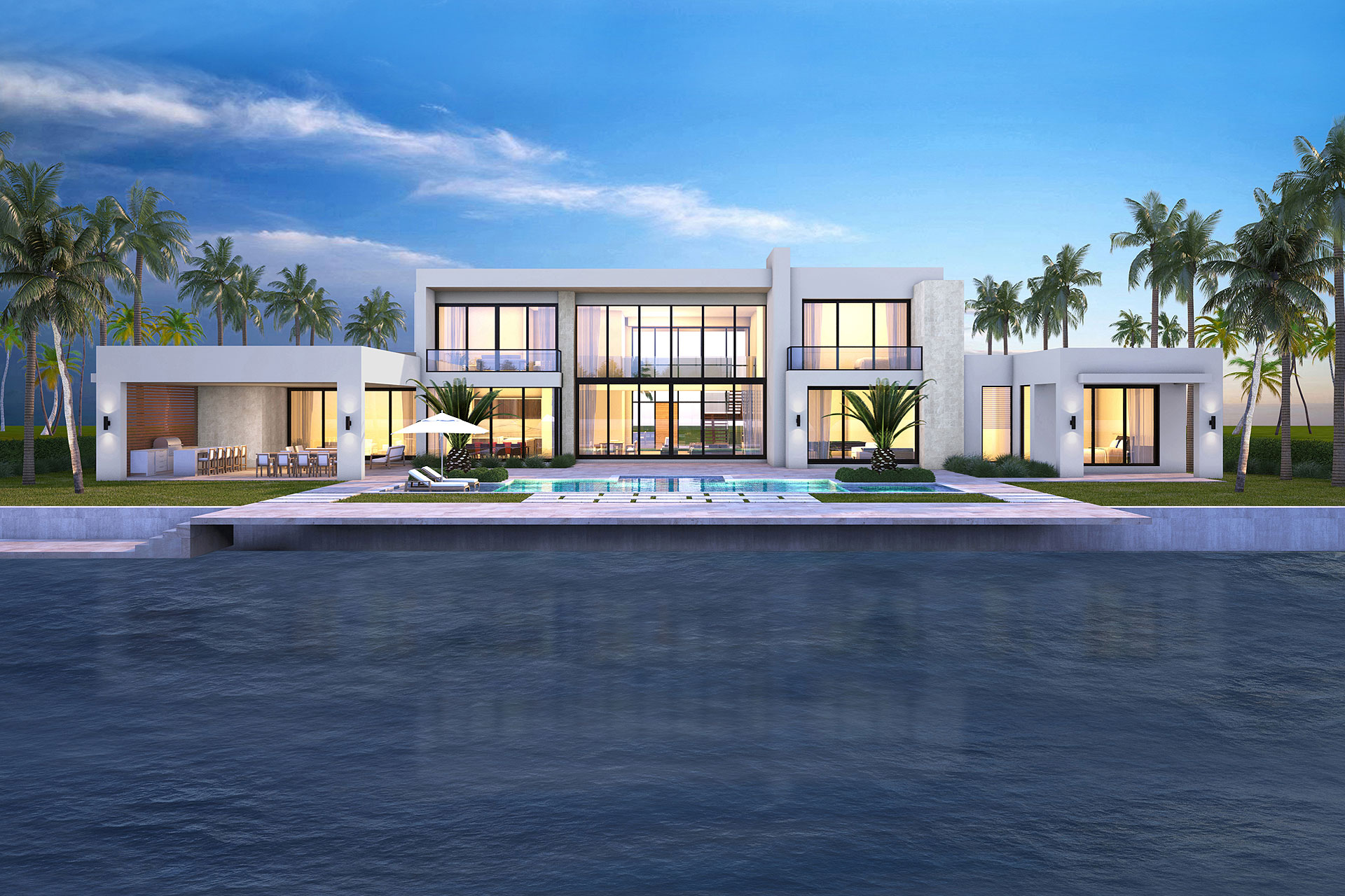 Rendering-1101_SPANISH_RIVER_ROAD_REAR_HIGH_RES_RT 3d Architectural Renderings by ibi designs inc.